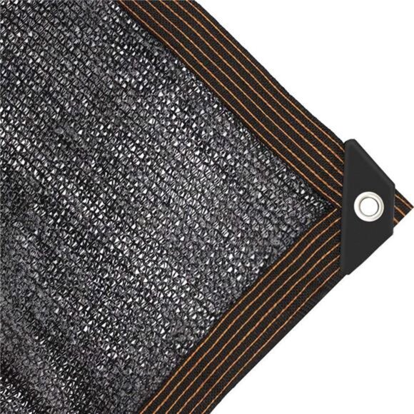 65%-75% Black Sunblock Shade Cloth Taped Edge Grommets Garden Flower Plant - Picture 1 of 8